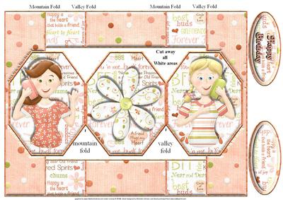 Best Friends Forever Octagon Pop Out Card