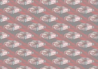 Red Sports Car Vellum