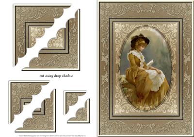 At Peace Vintage Lady Deckle Edge Stacker