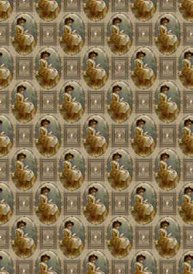 At Peace Vintage Lady Background