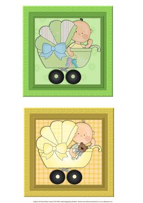 2 Baby in a Pram Toppers