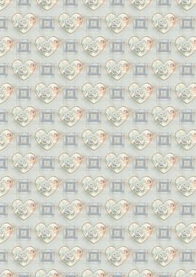 Vintage Valentine Blue Vellum