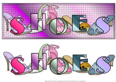 Shoes Large Dl Card with Decoupage