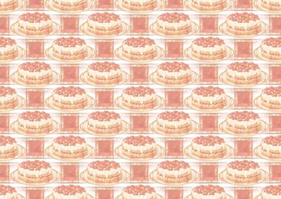 Strawberry and Cream Cake Vellum