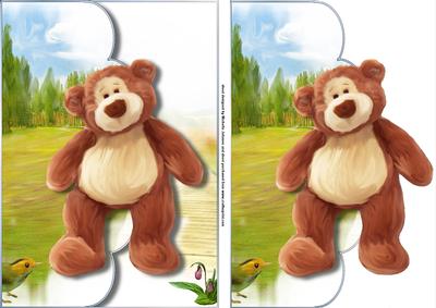 If You Go Down to the Woods Scalloped Edge Envelope Card