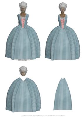 Victorian Lady Ricocco in Blue Step by Step