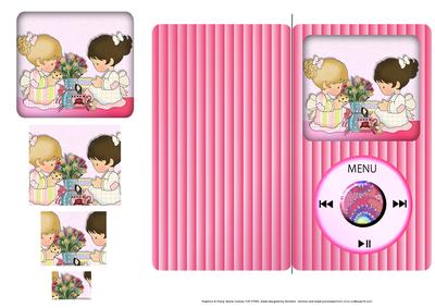 Best Friends Mp4 Shaped Card with Pyramage