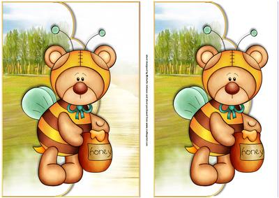 If You Go Down to the Woods 2 Scalloped Edge Envelope Card