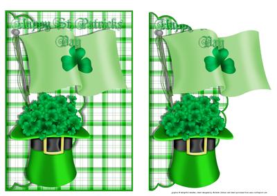 St Patricks Day Scalloped Edge Envelope Card