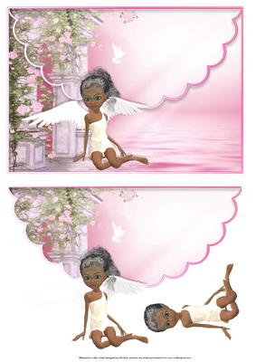 Mavka Angel Scalloped Edge Envelope Card