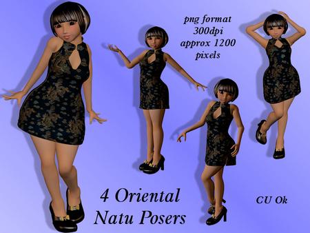 4 Oriental Natu Posers