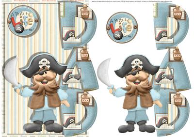 Dad It's a Pirates Life Over the Side Card