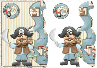 Son It's a Pirates Life Over the Side Card