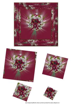 Floral Bouquet Twisted Pyramid