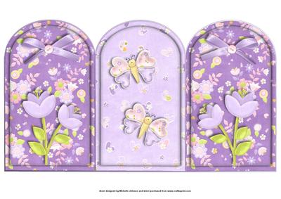 Princess and Dragon Arch Tri Fold Back Piece
