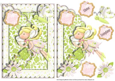 Petal Pixies Scalloped Edge Envelope Card