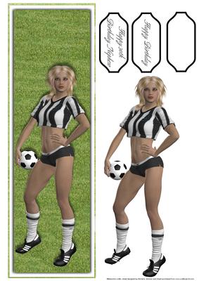 Newcastle Utd Style Football Chick Large Dl Card
