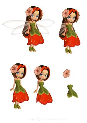 Cute Cookie Orange Blossom Fairy Step by Step