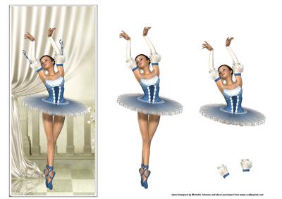 Beautiful Ballerina Dl Card