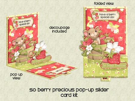 So Berry Precious Pop Up Slider Card Kit