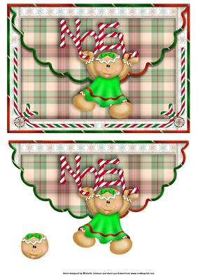 Have a Swinging Noel Scalloped Edge Envelope Card