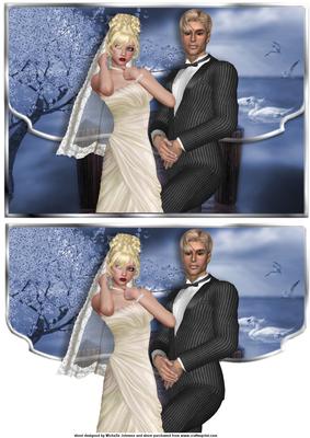 Wedding Night Fancy Scalloped Edge Envelope Card