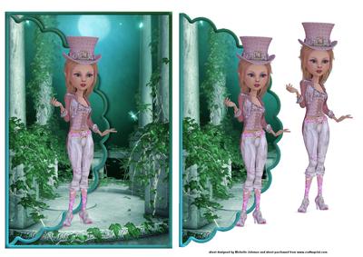 Mavka in Fantasy Land Scalloped Edge Envelope Card