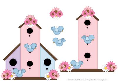 Pink Birdhouse New Home Step by Step