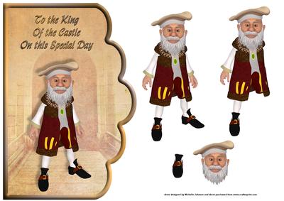 King of the Castle Scallope Curve Card