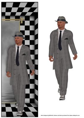 1920's Gangster 1 Large Dl Card