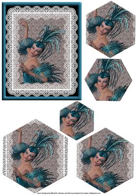 Pretty Ballerina Hexagon Pyramage
