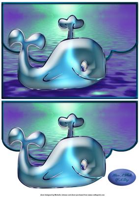 Whale of a Day Fancy Scalloped Edge Envelope Card