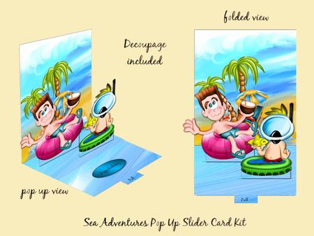 Sea Adventures Pop Up Slider Card Kit