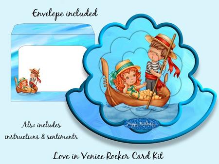 Love in Venice Scalloped Rocker Card Kit