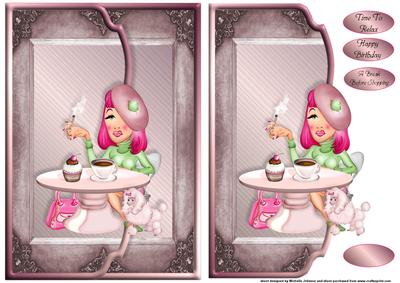 Break Before Shopping Fancy Scalloped Edge Envelope Card