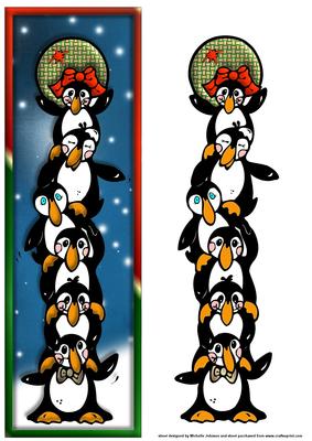 Penguins Large Dl Card