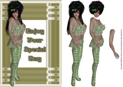 Special Day Card Front with Decoupage