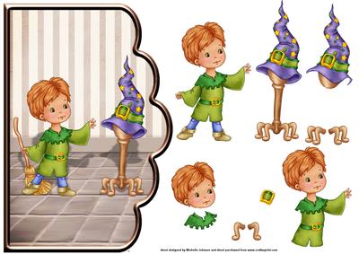 Playing with Magic Scallope Edge Curve Card