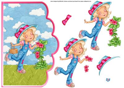 How Does Your Garden Grow? Scallope Edge Curve Card