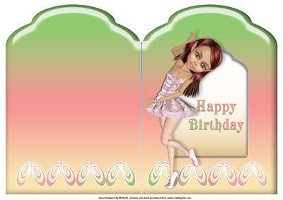 Ballerina Scalloped Top Quick Card