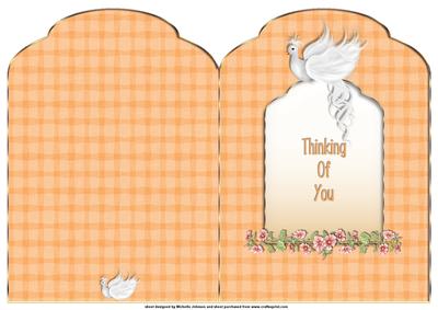 Dove Thingking of You Scalloped Top Quick Card