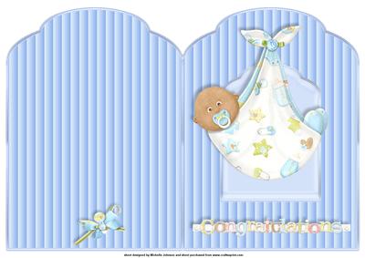 Ethnic Baby Boy Scalloped Top Quick Card
