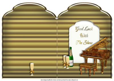 Good Luck with the Show Scalloped Top Quick Card