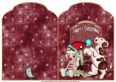 Wishing for Christmas Scalloped Top Quick Card