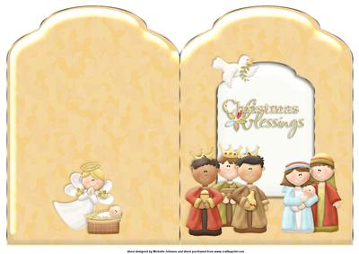 Nativity Scalloped Top Quick Card