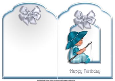 Fishing Like Dad Scalloped Top Quick Card