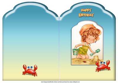 Sandcastles Scalloped Top Quick Card