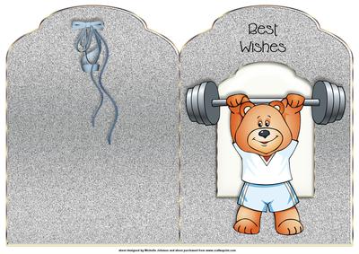 Weightlifter Scalloped Top Quick Card