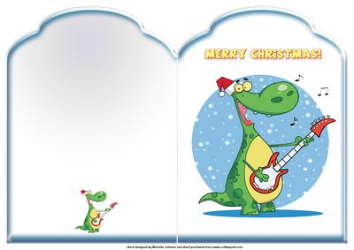 Christmas Rocks Scalloped Top Quick Card