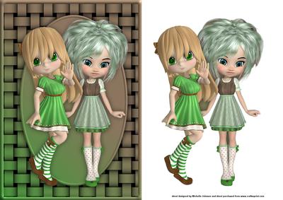 Cookie Kiwi Girls Card Front